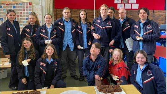 Bonding at mornings teas became a much-enjoyed event for the Moss Vale High School Year 12 students. Photo supplied