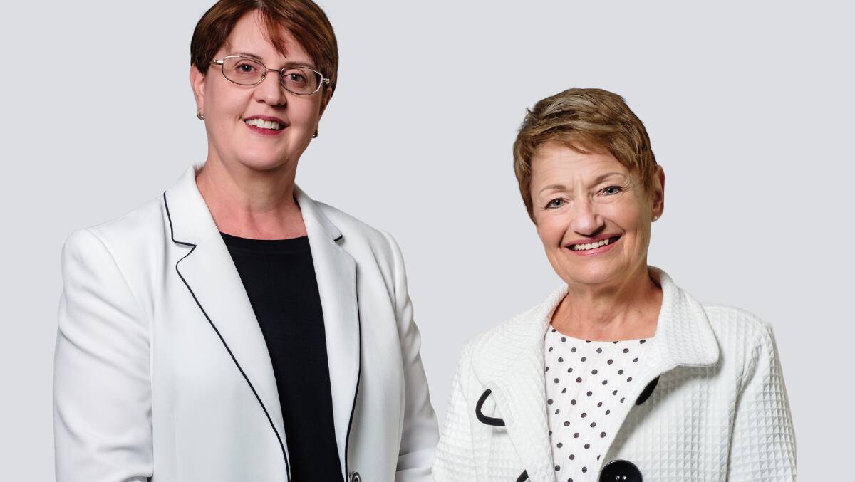 Tanya Schiller (left) will become the new CEO of BDCU Alliance Bank as Jan Edwards (right) retires. Photo: supplied. 