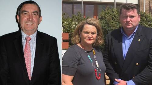 Wingecarribee Shire Council Mayor Duncan Gair and Wendy Tuckerman and Nathaniel Smith