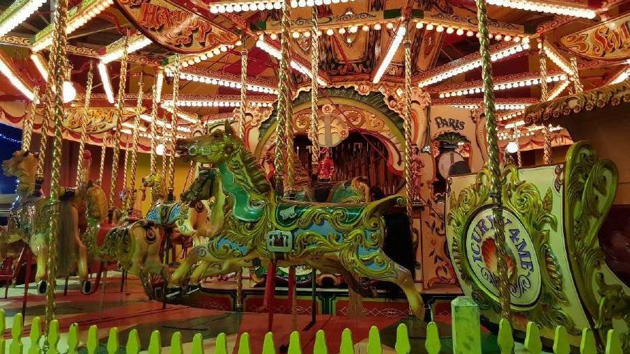Fairground Follies famed carousel. Photo: file.