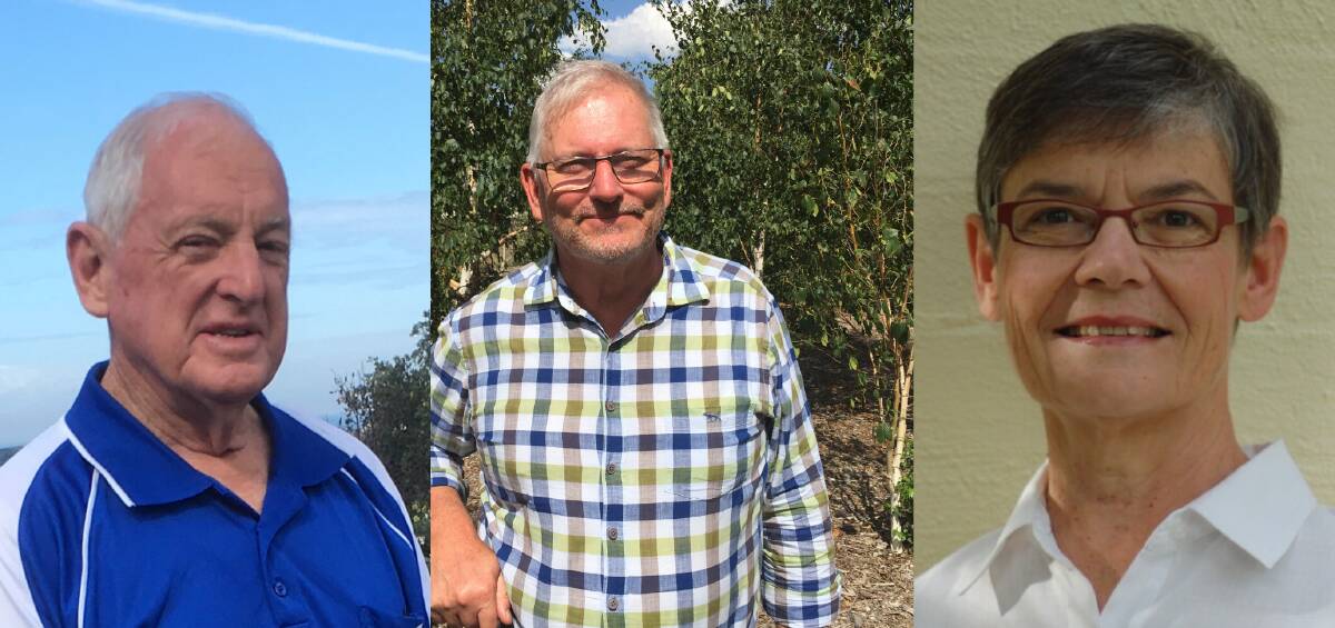 Honoured: Ken Adams, Chris Webb and Maree Byrnes have been honoured with an OAM for their service to the community. Eight Highlanders have been honoured. 