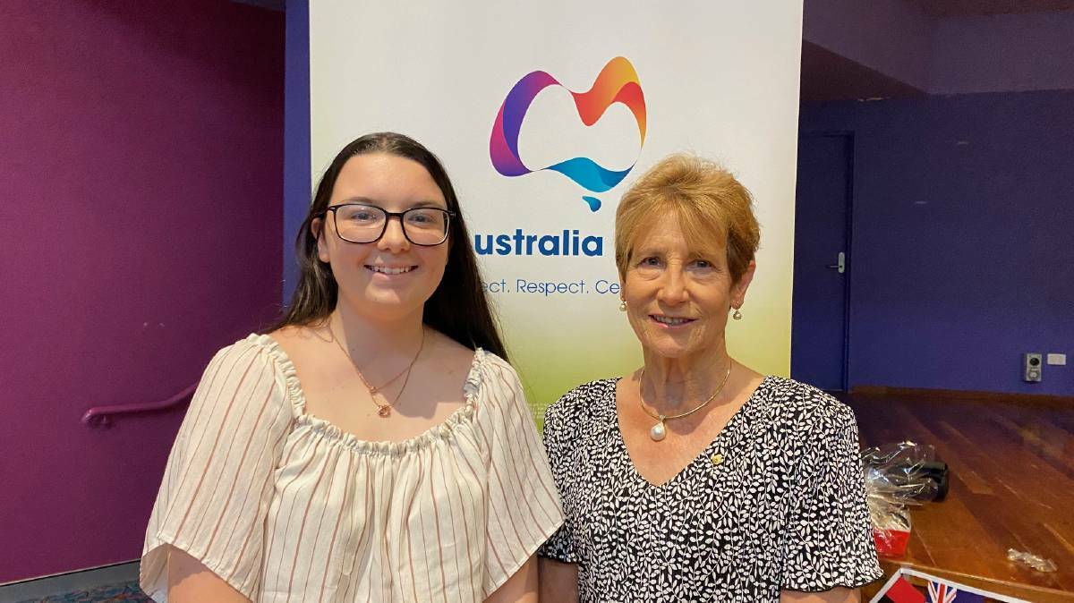 Wingecarribee Shire Australia Day Citizens of the Year 2021 award winners: Young Citizen Charlotte Gillepsie and Wingecarribee Shire Citizen of the Year Catherine Constable OAM. Picture: Vera Demertzis