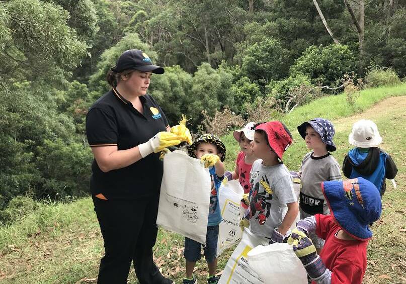  Children joining in the Clean up Australia actvities in the Southern Highlands.