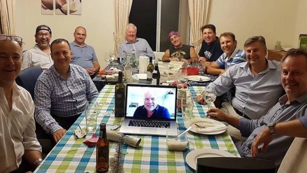 A group of men at a Men's Table. Photo: supplied. 