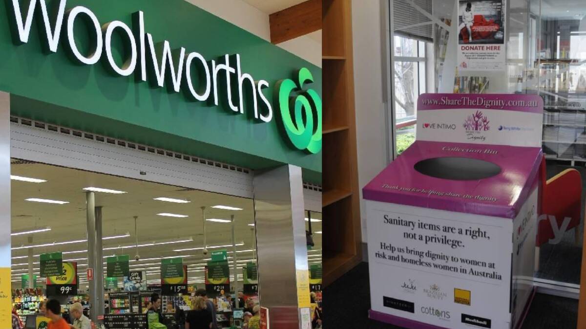 Teaming up: Woolworths and Share the Dignity are partnering up to help girls and women across the Southern Highlands. Photo: file 