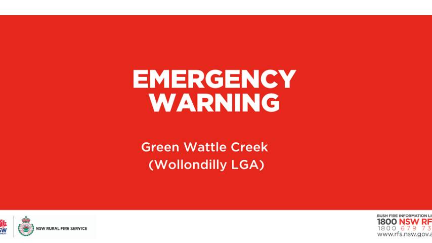 Green Wattle Creek at 'Emergency' level