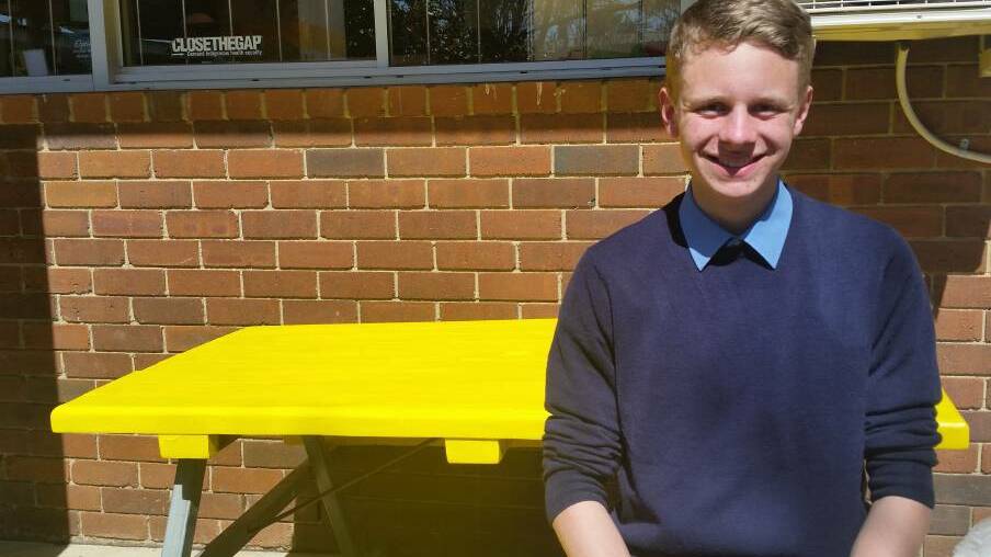 Last year Jeremy Millward created conversation tables at Moss Vale High School to raise awareness for mental health, this year he's reaching out to the whole community. Photo: Moss Vale High School.