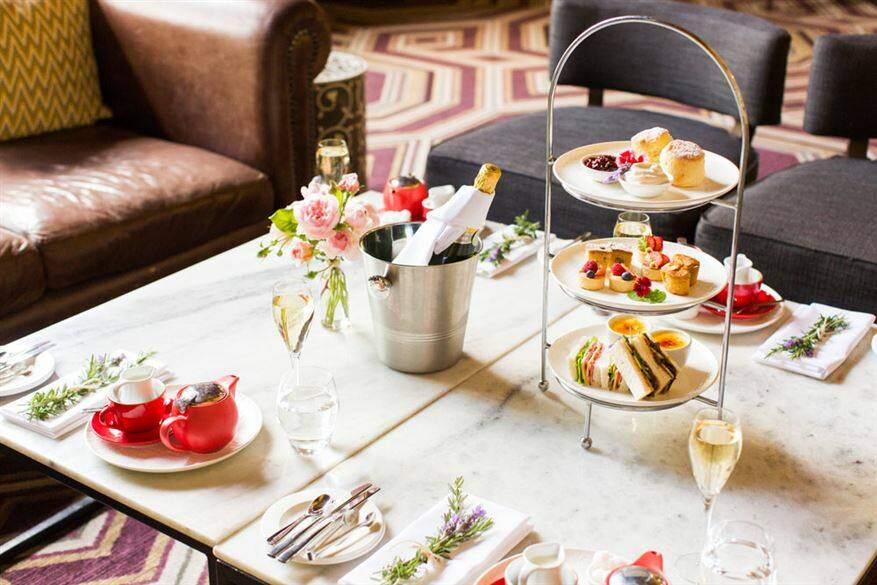 High Tea: Treat yourself at Peppers Manor House in Sutton Forest with finger sandwiches and a glass of sparkling. Photo: Pepper Manor House