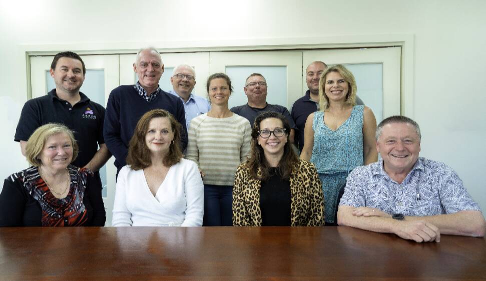 New board: Left to Right back Row Aaron Thorp, Charlie Fenton, Peter Blain, Georgia
Bamber, Shane Wellings, Paul Samulski, Natascha Moy. Left to Right front
row, Deb Blackah, Kate Ingham, Carisa Wells and Steve Horton. Photo: supplied. 