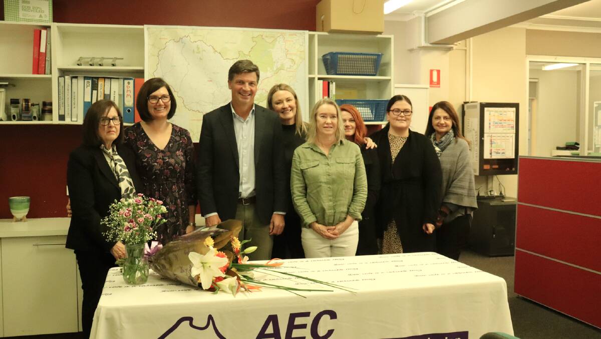 Angus Taylor has officially been re-elected as the Member for Hume after the Declaration of the Polls at the Goulburn AEC office on June 21.