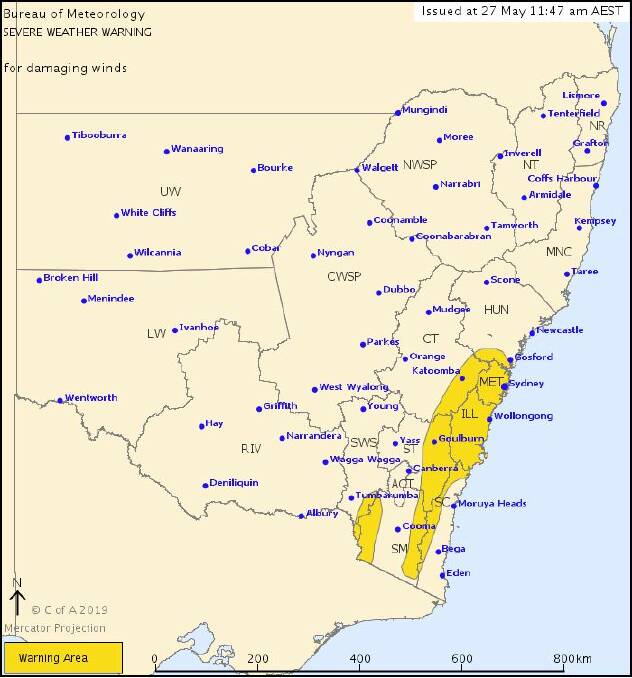 Weather warning issued for Southern Highlands
