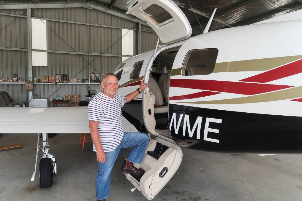 Angel in the air: Pilot Tony Wheeler has marked his 150th flight with Angel Flights on Friday February 18. He transported 16-year-old Lotus Walker home to Armidale. 