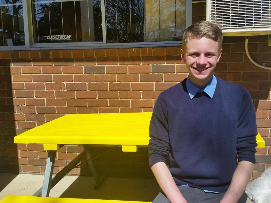 Last year Jeremy Millward created conversation tables at Moss Vale High School to raise awareness for mental health, this year he's reaching out to the whole community. Photo: Moss Vale High School.