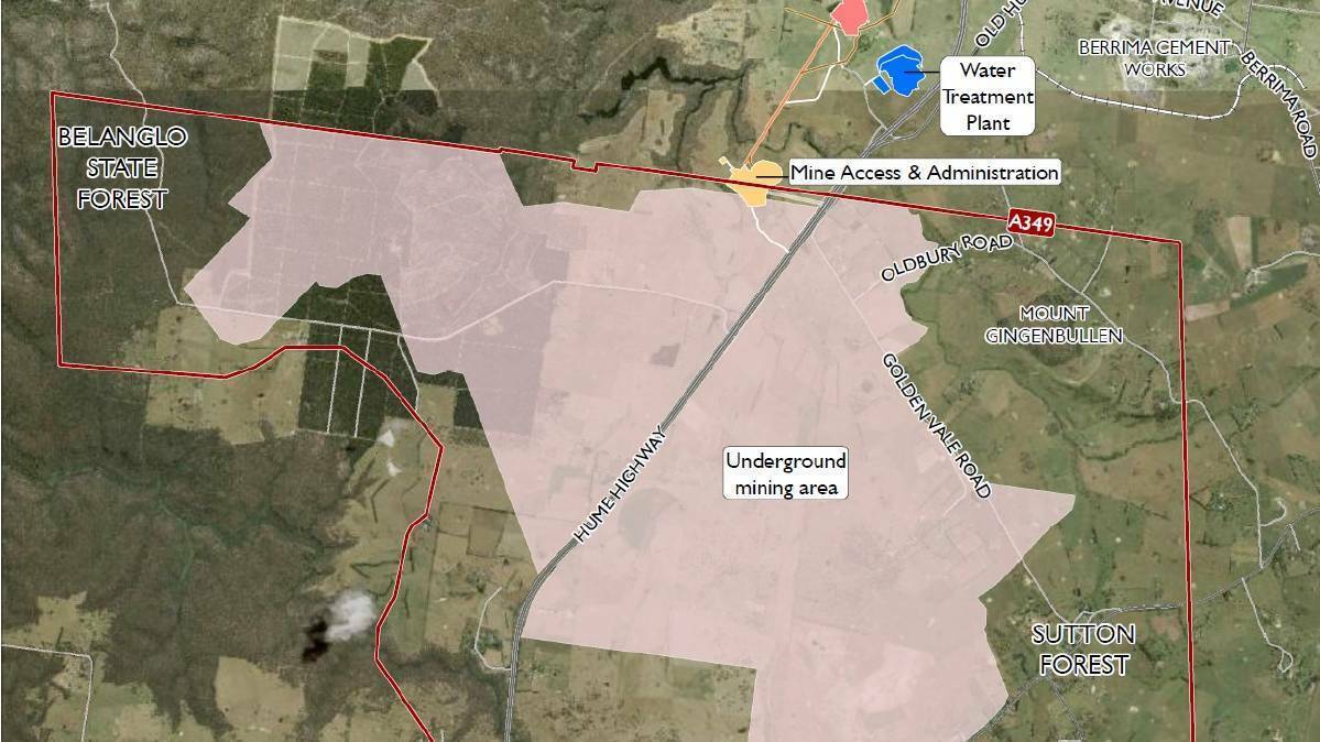The proposed underground mining site for Hume Coal. Photo: file