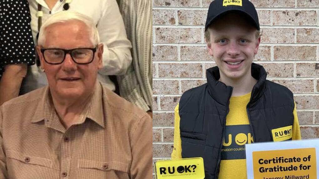 2022 Citizen of the Year Eric Savage and Young Citizen of the Year Jeremy Millward. Picture: Supplied.