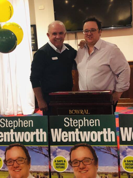 Senator John 'Wakka' Williams and Whitlam Candidate for the Nationals, Stephen Wentworth. Photo: supplied. 
