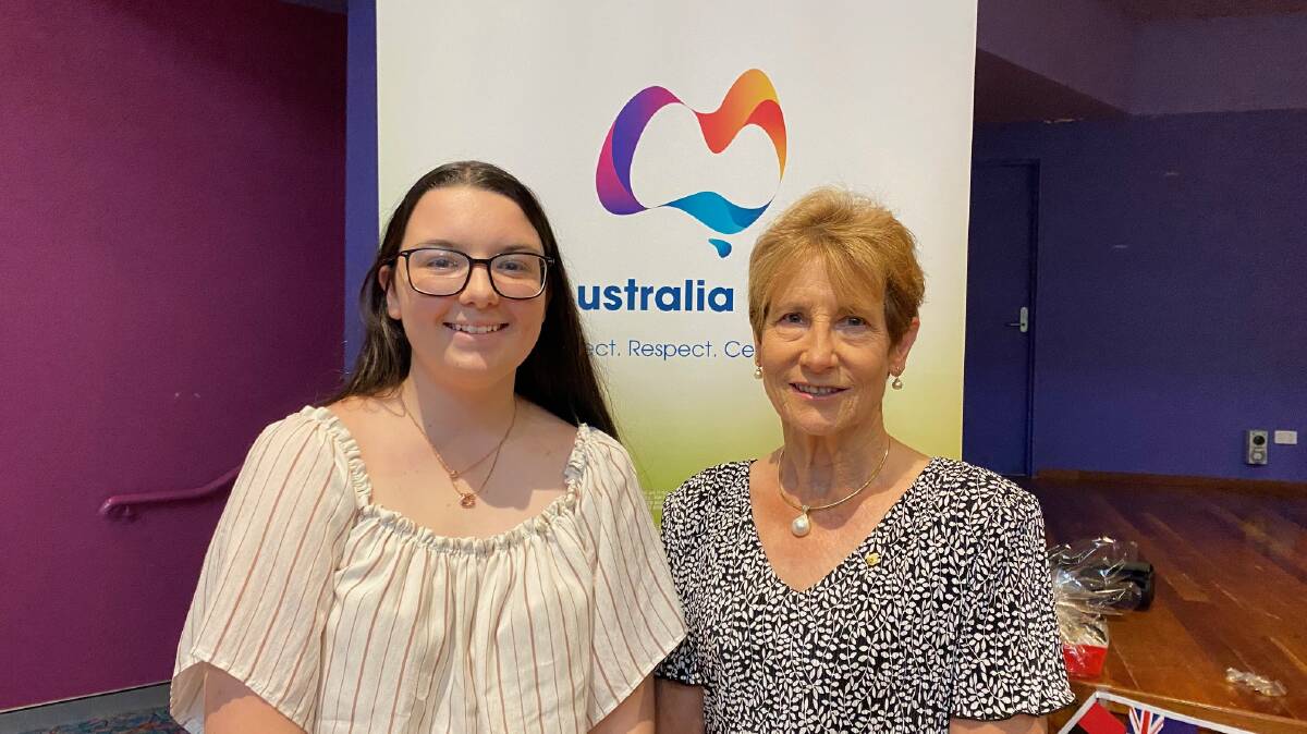 Congratulations: Young Citizen Charlotte Gillepsie and Wingecarribee Shire Citizen of the Year Catherine Constable OAM. Photo: Vera Demertzis