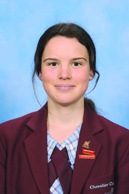 Dux of the school Eliza Heinecke achieved an ATAR of 97.8. Picture: supplied.