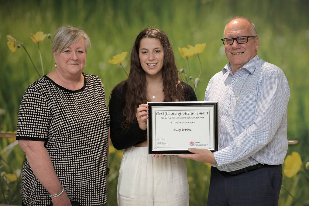 Scholarship winner: Former Chevalier College student Lucy Irvine was awarded the Bowral and District Centenary Scholarship. Photo: supplied. 