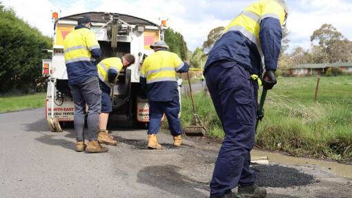 Pothole crews in the Wingecarribee Shire have been working hard. Picture supplied.