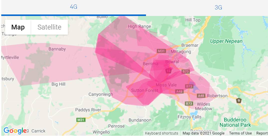 Telstra outages across the Highlands. Photo: Telstra