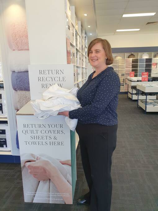 Throw in the towel at Sheridan and do your part for the environment. You can drop off your old linen and towels at the Bowral store. Photo: Supplied. 