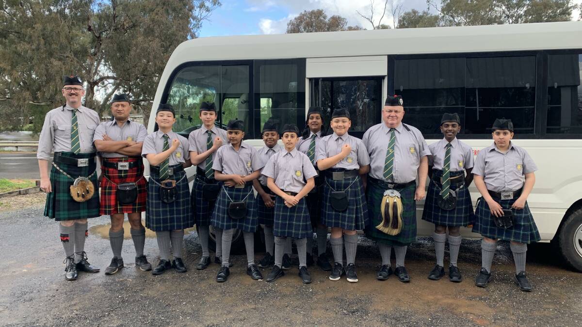 Granville Boys High School Pipe Band will join the Brigadoon festivities for the first time this year. Picture supplied. 