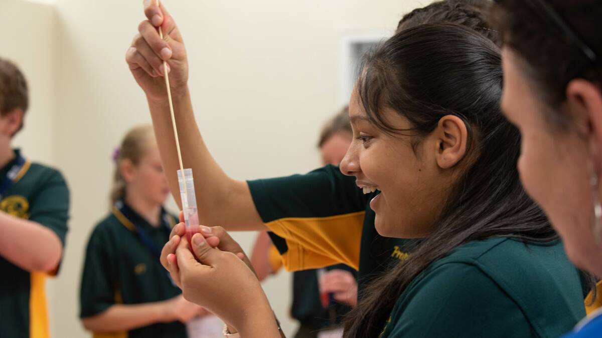 Year six kids get hands-on experience