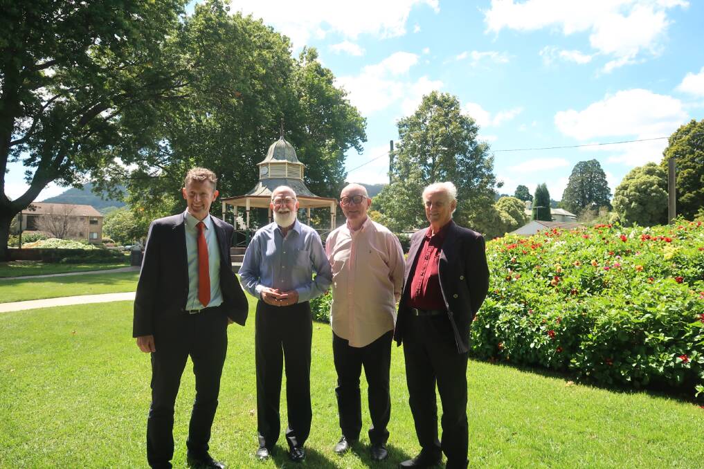 Whitlam MP Stephen Jones with Can Assist vice president Grahame Hackett, fundraising coordinator Desmond Freeman and treasurer Mike Walker. Not pictured is president Jennifer Harper OAM who could not attend. Photo: Vera Demertzis