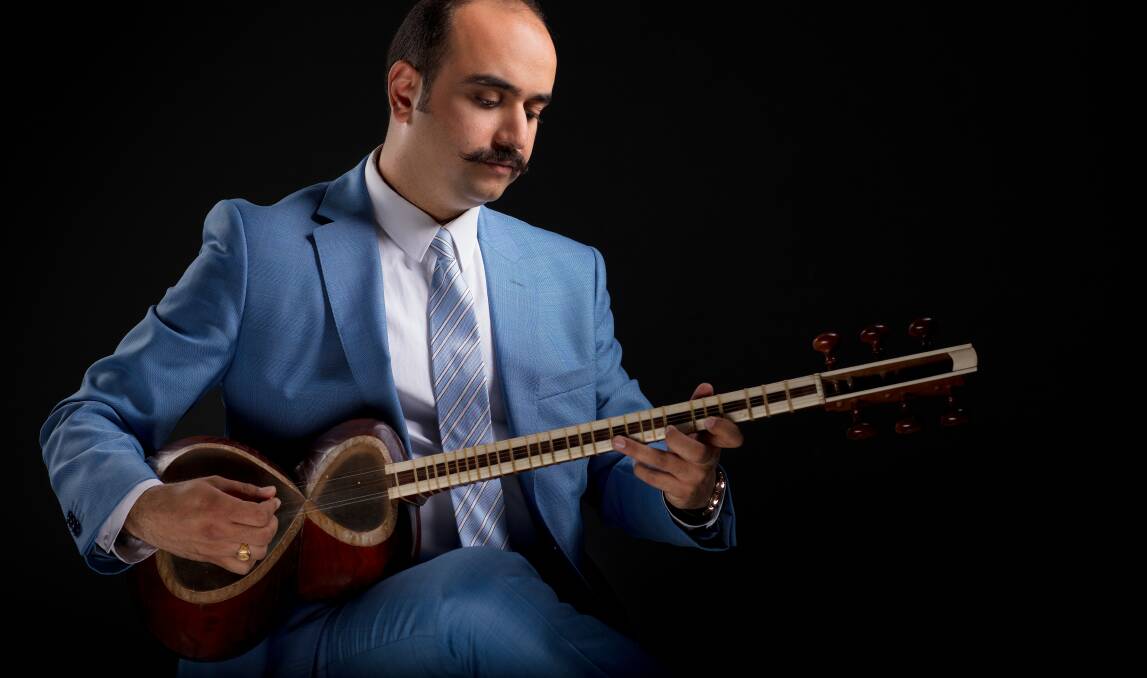 SOUL TIME: Arman Gouniaei with play the Taar, a middle-eastern stringed instrument. Photo: Supplied