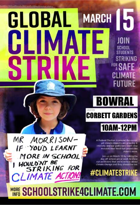 ACTION: Students will go on strike and take action on climate change.
