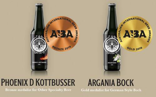 DRINK UP: Eden Brewery has taken out two awards at AIBA. Photo: supplied. 