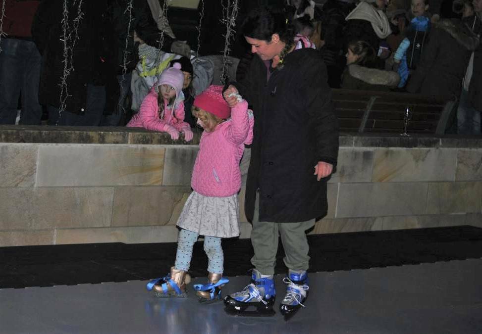 SKATES ON: The ice rink was popular in 2018. Photo: file