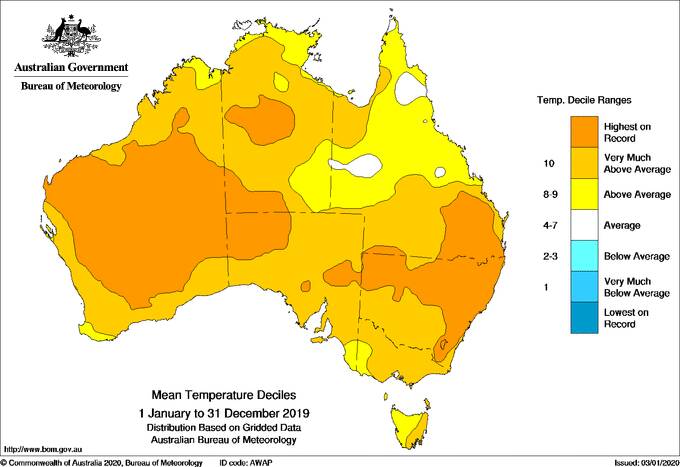 Australia's warmest year on record, marked by severe, protracted drought: BoM