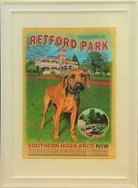 DOGS: artist, Margaret Mapperson, donated two works to FOWAS and Retford Park. Photo: supplied.
