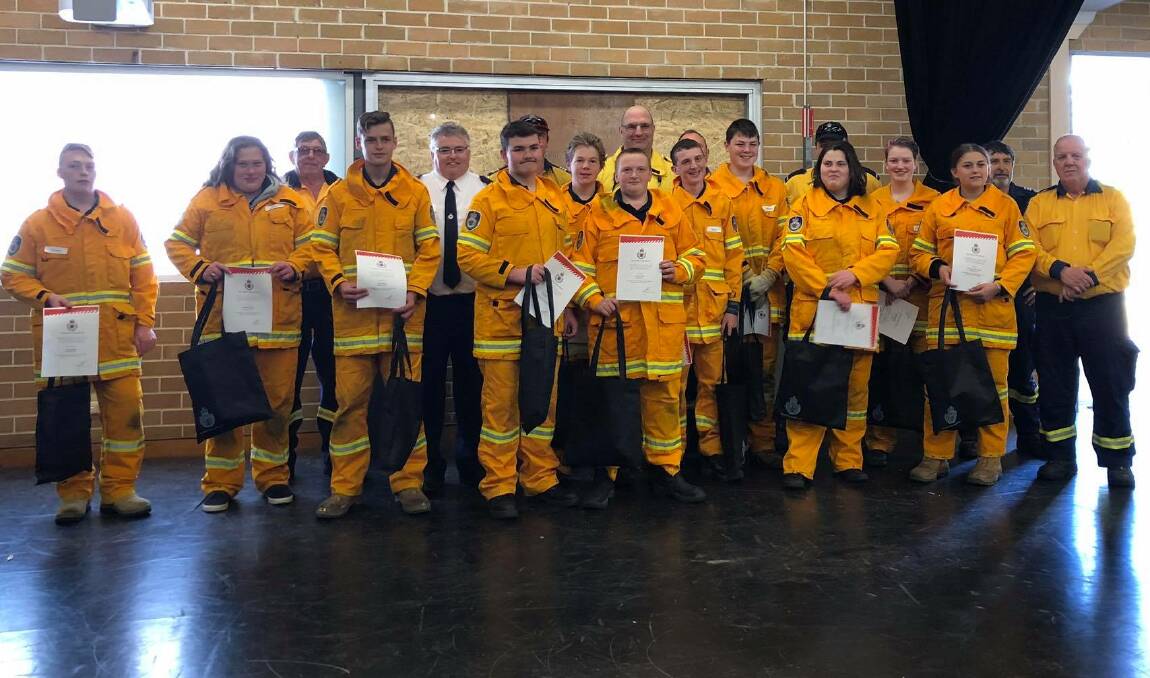 WELL DONE: RFS cadets from Bowral High School have graduated. Photo: supplied.