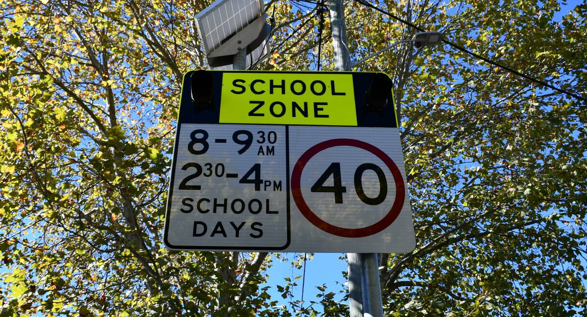 CAUTION: The council has reminded motorists to slow down in school zones. Photo: Hannah Neale.