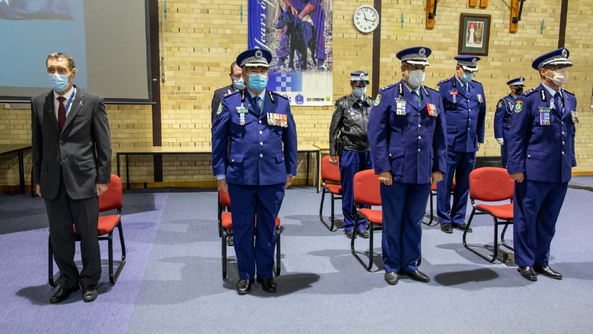 Staff from the Goulburn Police Academy. Photo: NSW Police