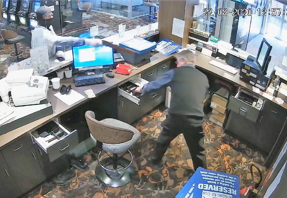 EVIDENCE: CCTV footage of the robbery was shown in court. Photo: Supplied
