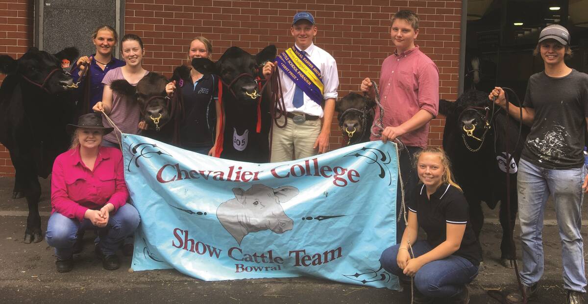 ON SHOW: The Chevalier College Team at the Sydney Royal Easter Show 2018. Photo: supplied