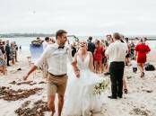 Alex and Kaedi were married at Mollymook Beach earlier this year before COVID-19 hit. Photo: Red Berry Photography