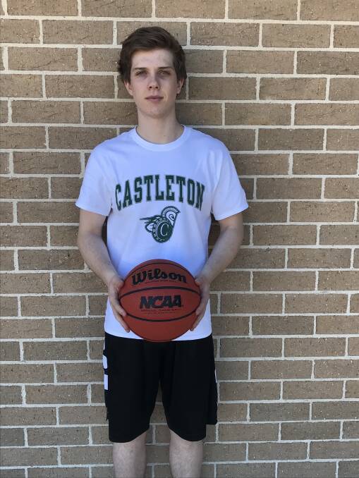 READY FOR A NEW CHALLENGE: Josh Watts flew out to the United States last Friday where he will attend Castleton University to study Health Science and play basketball. Photo: supplied