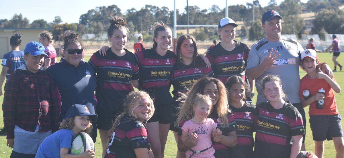 Bowral Blacks under-18 girls finished third in the Brumbies Super 7s competition. Photo: supplied