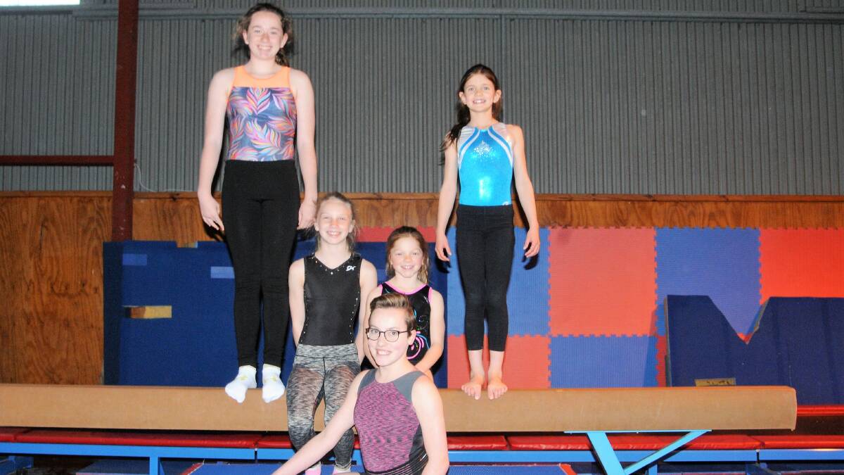 Taylor Keane, Bailee May, Ruby Francis, Georgia Suttie and Paige Richards are among some of the gymnasts hoping to attend the camp next year. 