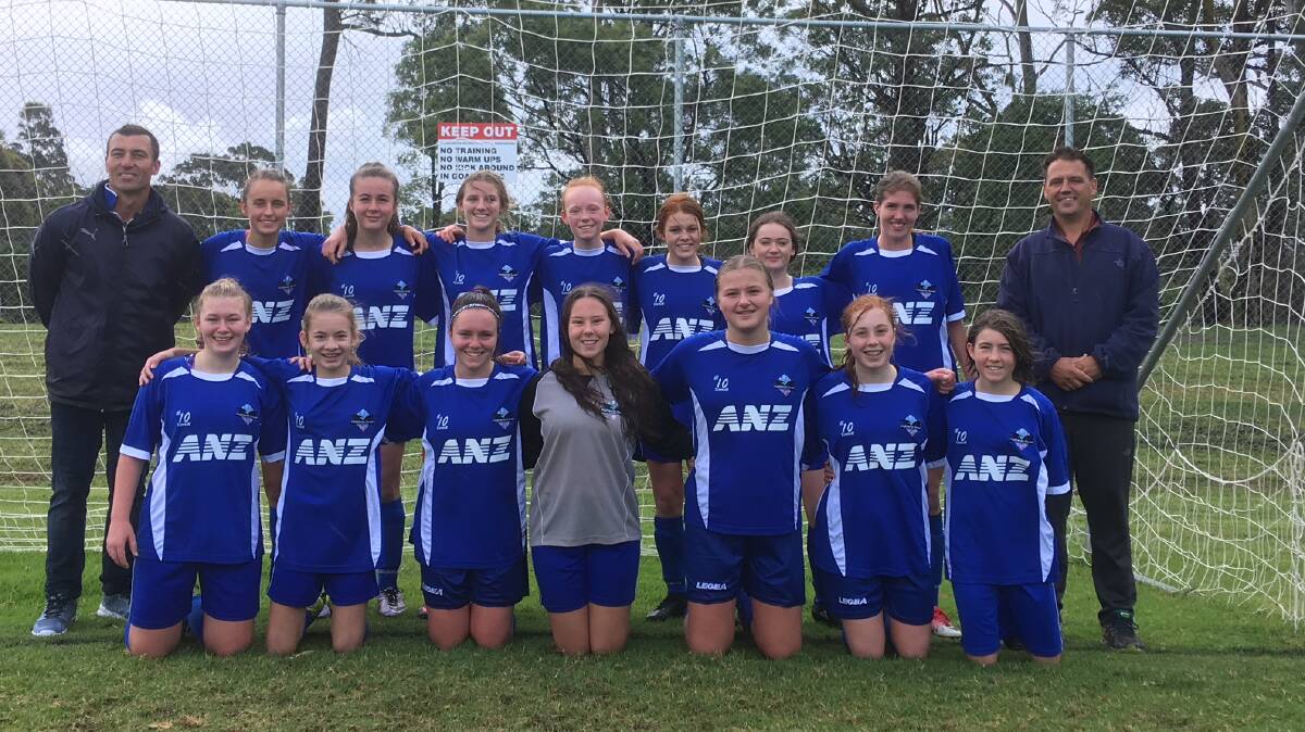 The Highlands under-16/17s girls team. Photo: supplied