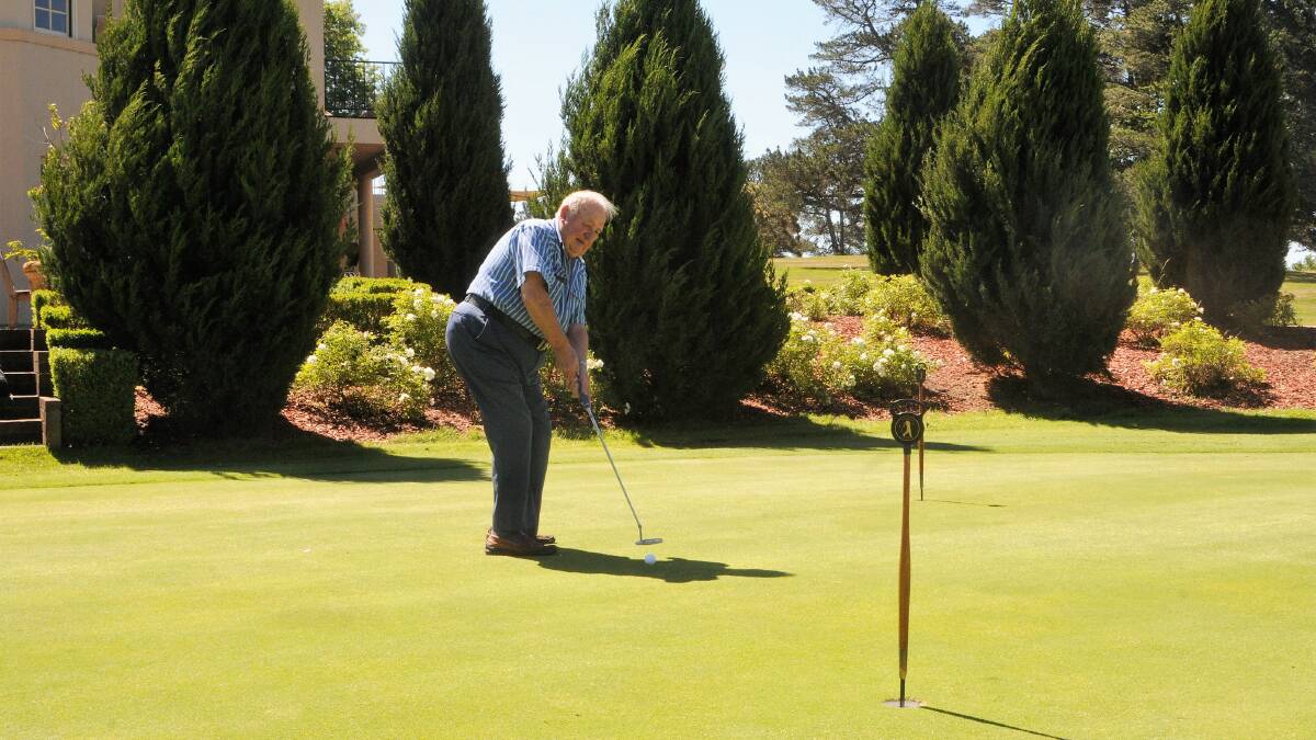 Mt Broughton Golf Club life member Tony Cooper is looking forward to the Frank Phillips invitational this weekend. Photo: Lauren Strode