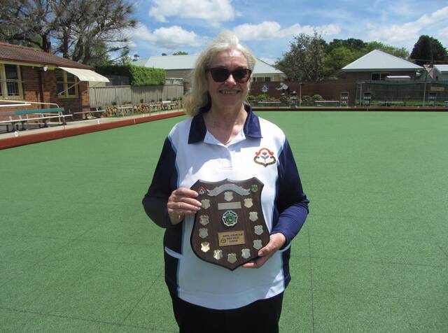Bowral Bowling Club women's minor singles winner Lynne Boshier. Photo: supplied
