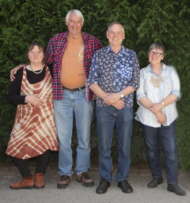 Sadhana, Mike, Chris and Karin are celebrating 25 years of exhibiting together as a family. Photo supplied