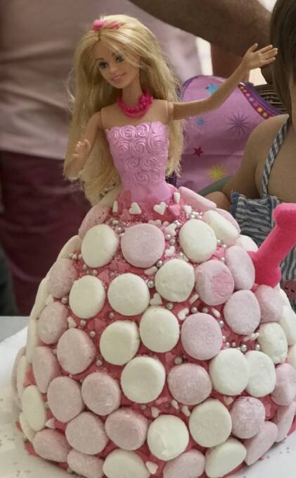 Audrey enjoyed a classic Women’s Weekly ‘Barbie cake’ for her first birthday.