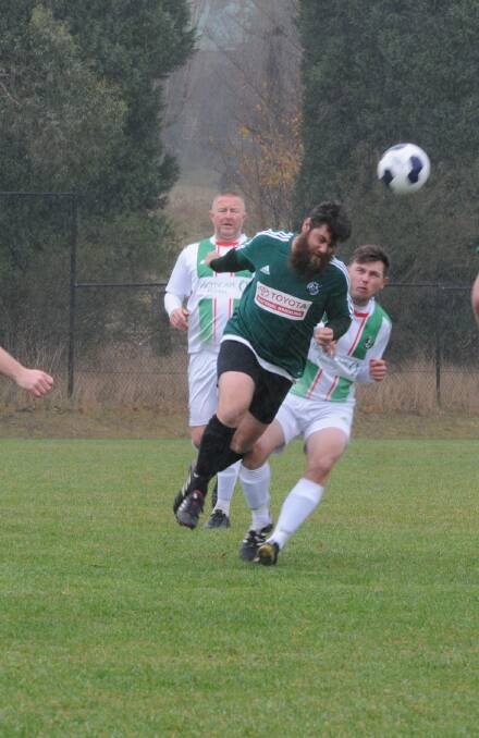 TOP OF THE TABLE CLASH: Yerrinbool-Bargo Bushrangers and Hill Top fought out a 1-1 draw on Saturday in the men's premier league competition.